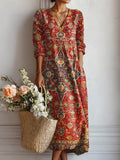 Floral rojo anaranjado