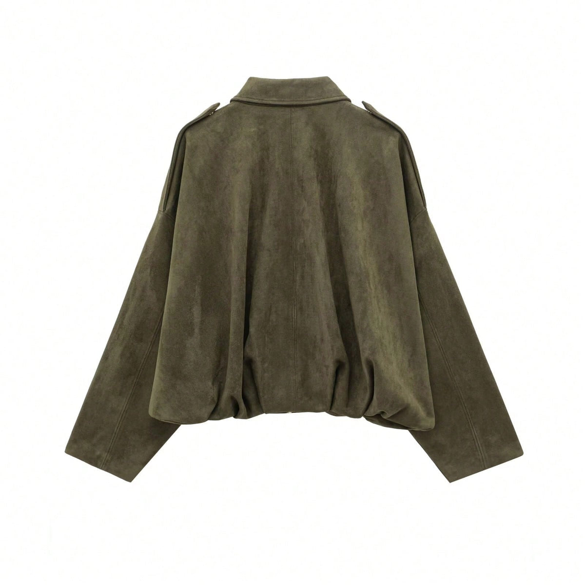 Quinn™ | Chaqueta de ante oversize con cremallera