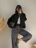 Quinn™ | Chaqueta de ante oversize con cremallera