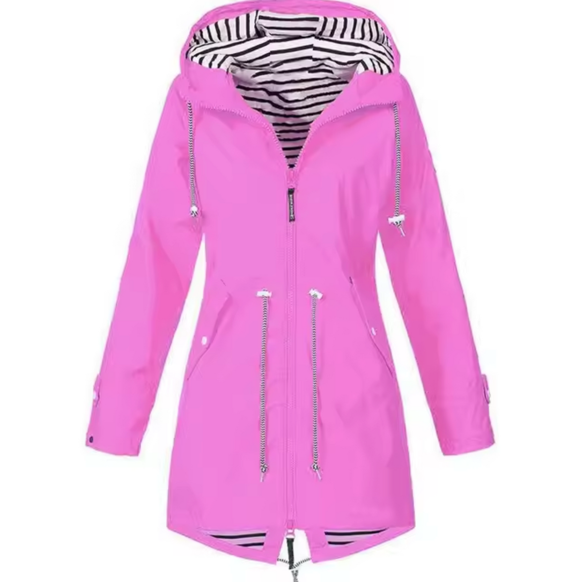 Sydney™ | Chubasquero impermeable con capucha y cintura fruncida