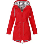 Sydney™ | Chubasquero impermeable con capucha y cintura fruncida