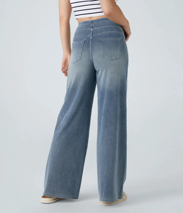 Josephine™ | Vaqueros de pierna ancha y tiro alto