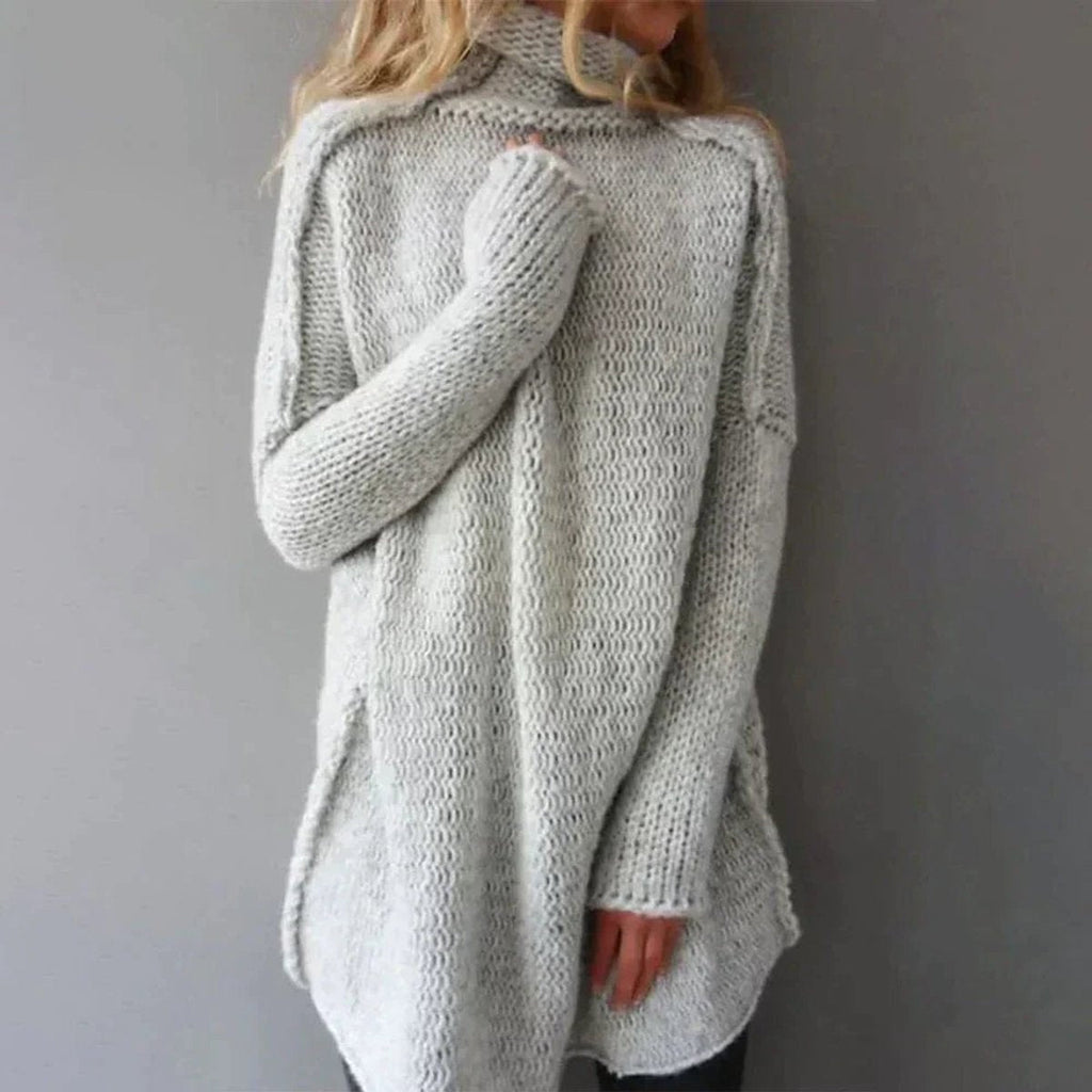 Avery™ | Jersey oversize de cuello vuelto en punto grueso