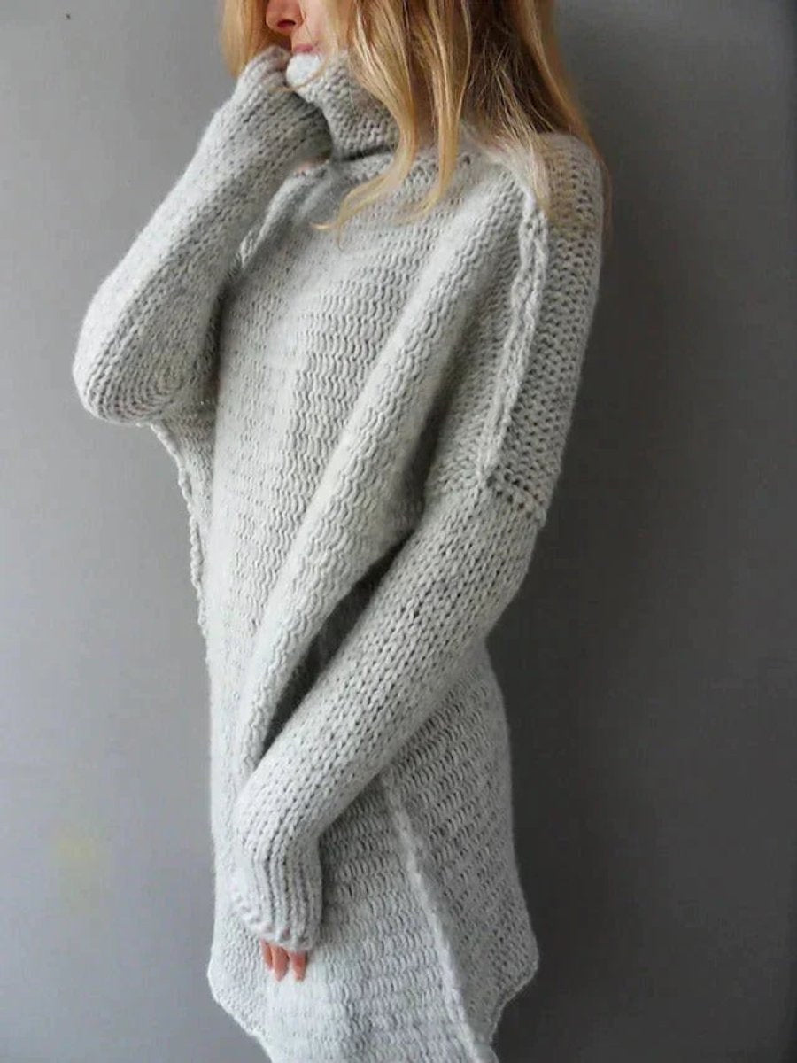 Avery™ | Jersey oversize de cuello vuelto en punto grueso