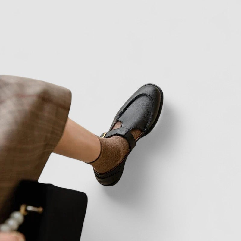 Maeve™ | Zapatos Mary Jane de punta cuadrada con tacón bajo
