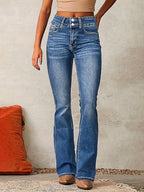 Kayla™ | Vaqueros flare de tiro alto