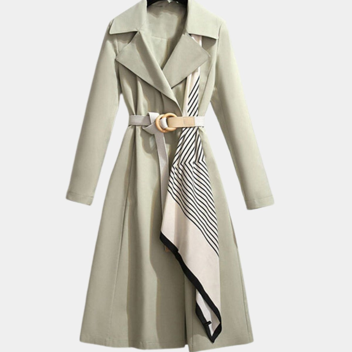 Addison™ | Gabardina midi con cinturón