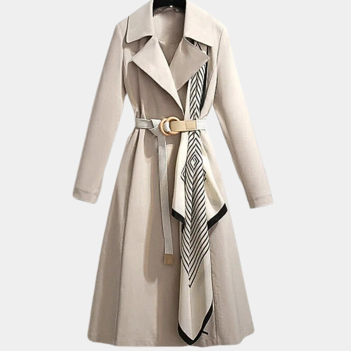 Addison™ | Gabardina midi con cinturón