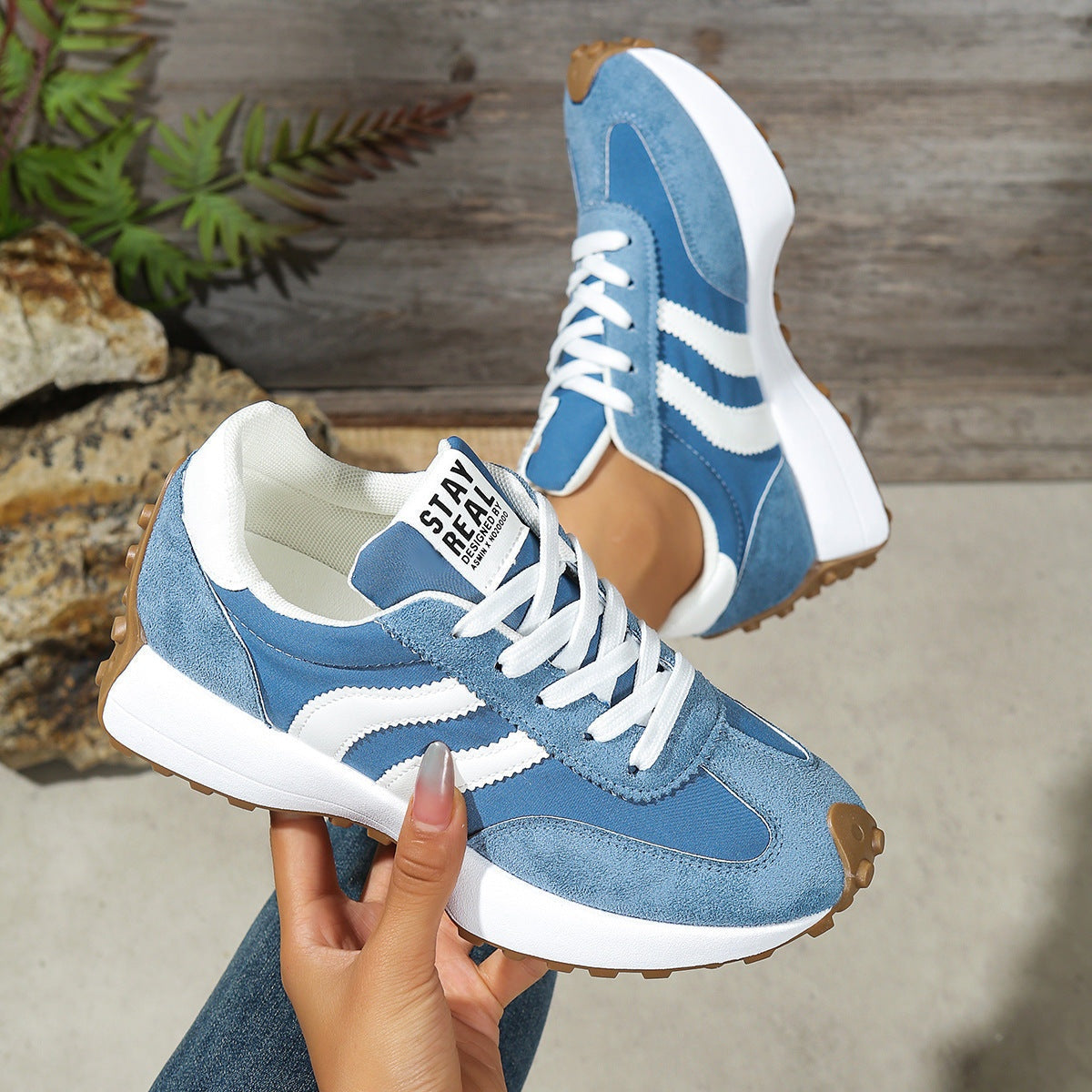 Colette™ | Zapatillas retro de running con suela chunky