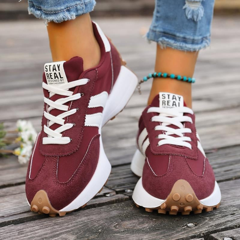 Colette™ | Zapatillas retro de running con suela chunky
