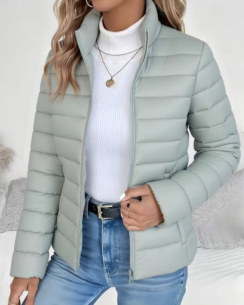Rebecca™ | Chaqueta acolchada con cuello alto y cremallera