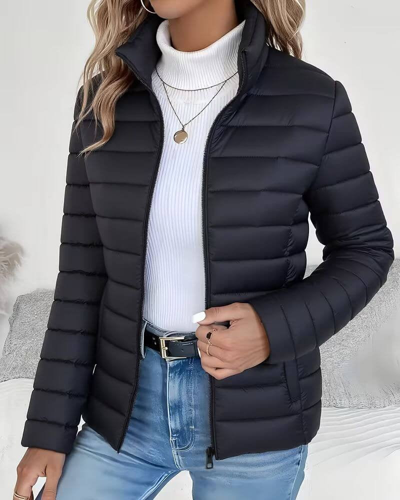 Rebecca™ | Chaqueta acolchada con cuello alto y cremallera