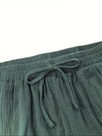 Bailey™ | Conjunto de muselina con camisa de manga larga y short