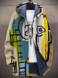 Vanessa™ | Jersey oversize de punto con capucha y estampado artístico