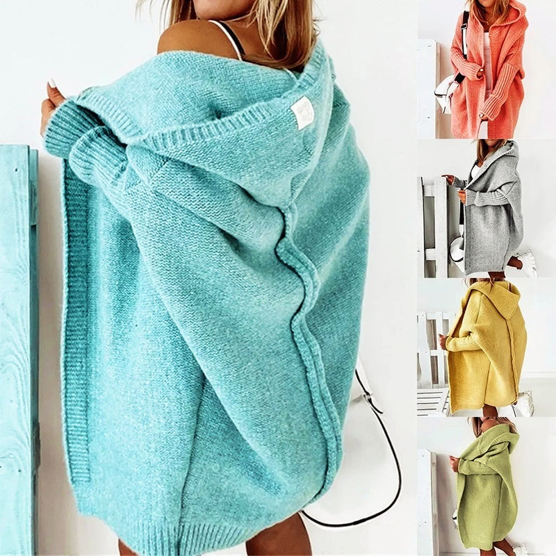 Gabriella™ | Jersey de punto oversize con capucha
