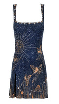 Charlotte™ | Vestido corto de fiesta bordado con escote cuadrado