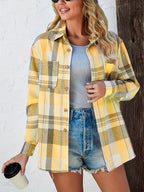 Alexa™ | Sobrecamisa oversize de cuadros de algodón
