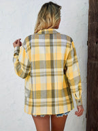 Alexa™ | Sobrecamisa oversize de cuadros de algodón