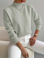 Shelby™ | Jersey oversize de punto con cuello alto
