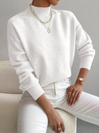 Shelby™ | Jersey oversize de punto con cuello alto