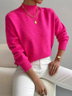 Shelby™ | Jersey oversize de punto con cuello alto