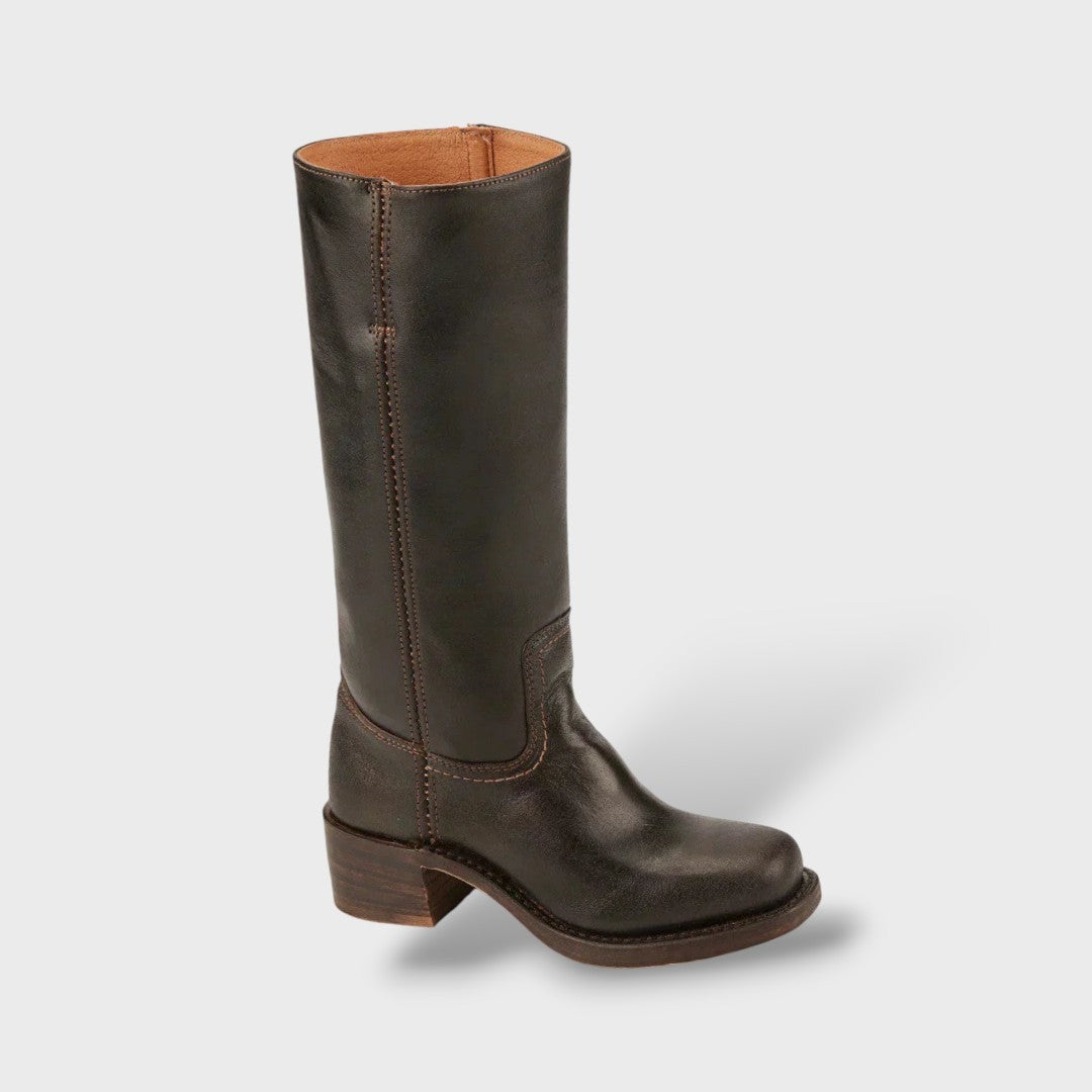 Gabriella™ | Botas camperas de piel hasta la rodilla