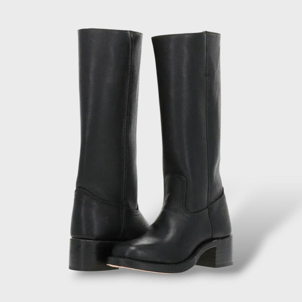 Gabriella™ | Botas camperas de piel hasta la rodilla