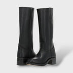 Gabriella™ | Botas camperas de piel hasta la rodilla