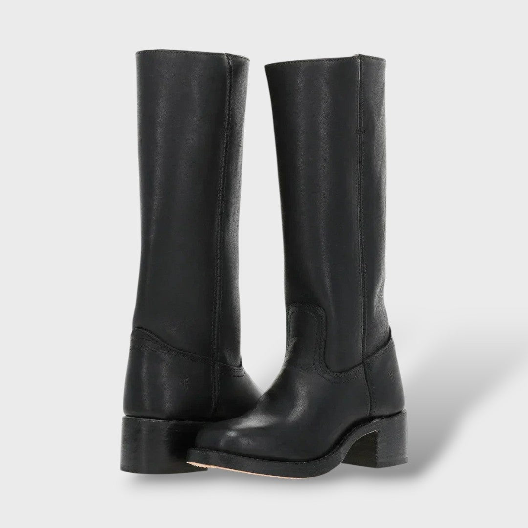 Gabriella™ | Botas camperas de piel hasta la rodilla