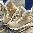 Joanna™ | Botines de invierno con forro de borreguito y plataforma