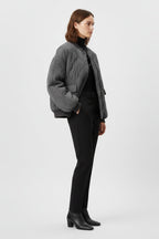 Nicole™ | Chaqueta bomber acolchada oversize con botones de presión
