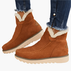 Amy™ | Botas de invierno planas de ante con forro cálido