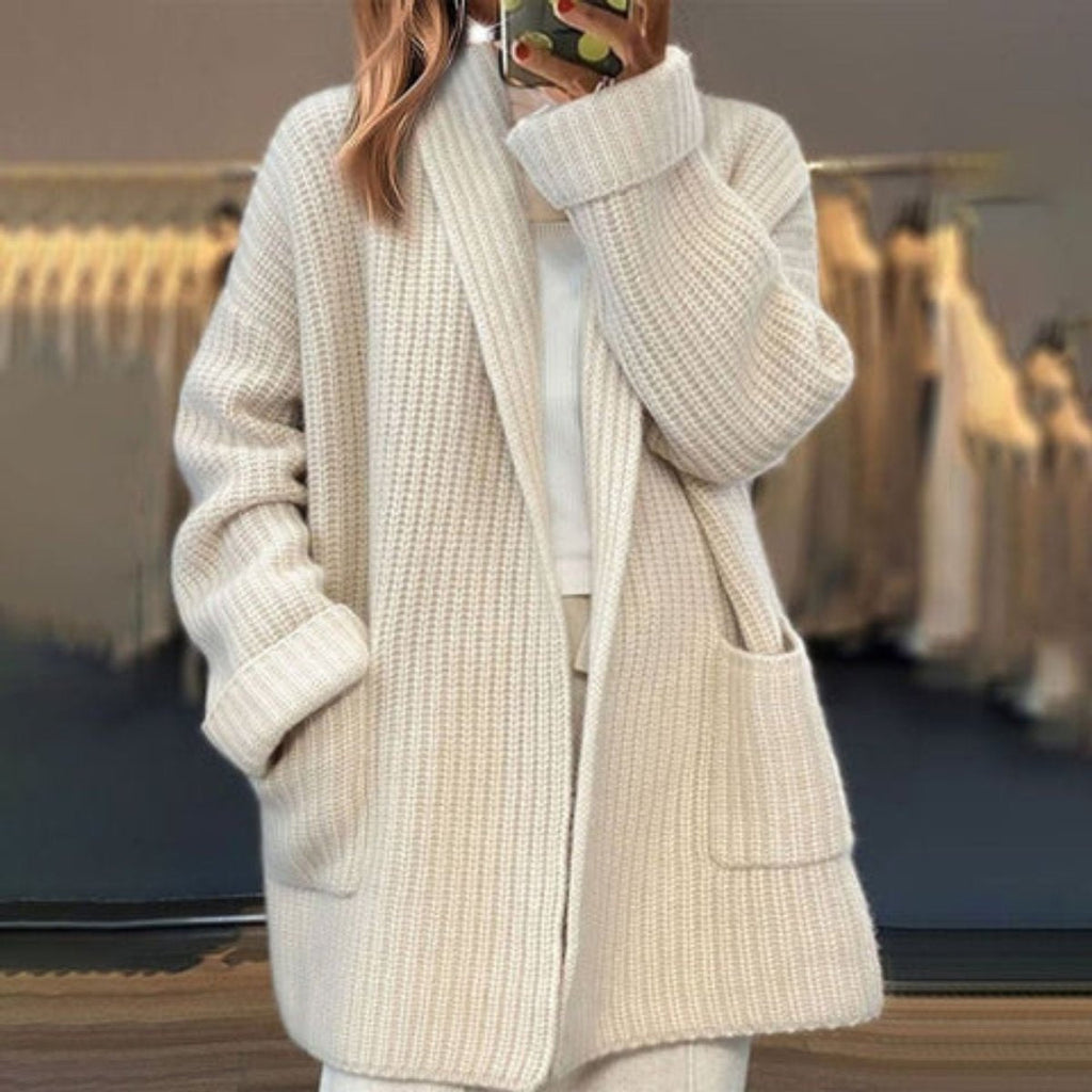 Charlotte™ | Cárdigan oversize de punto grueso con bolsillos