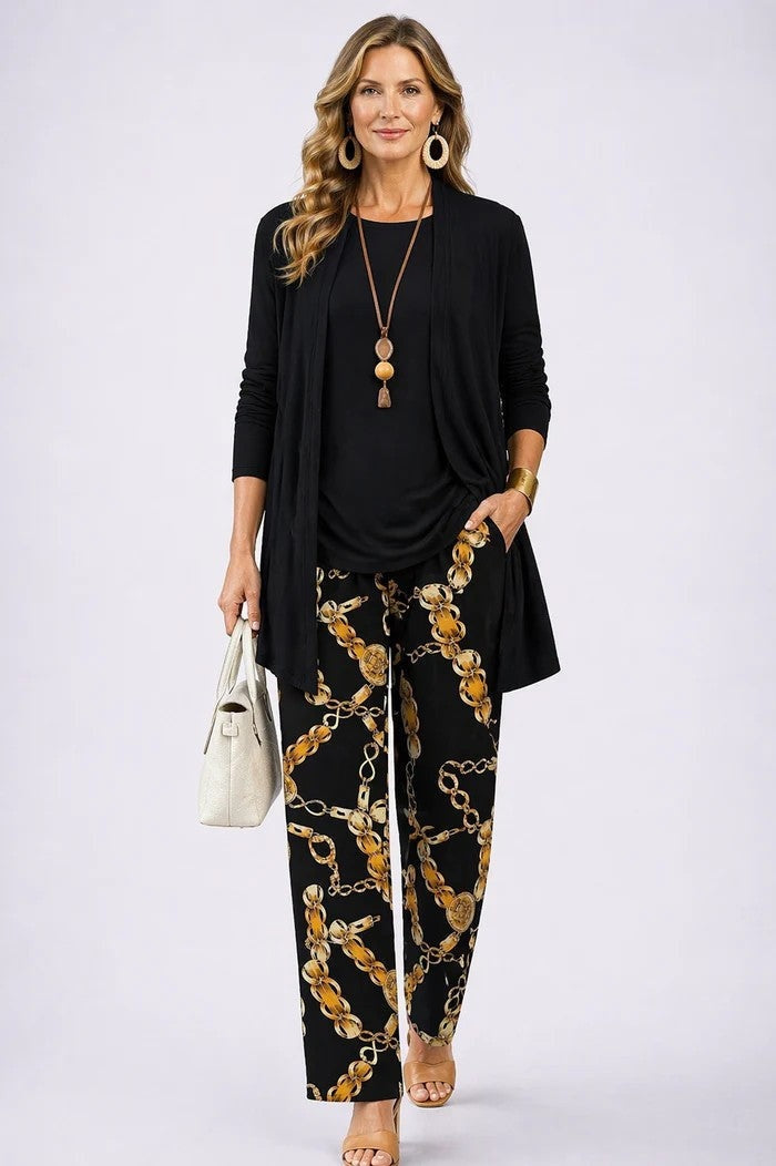 Audrey™ | Conjunto de tres piezas con estampado tropical