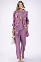 Audrey™ | Conjunto de tres piezas con estampado tropical