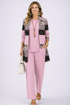 Audrey™ | Conjunto de tres piezas con estampado tropical