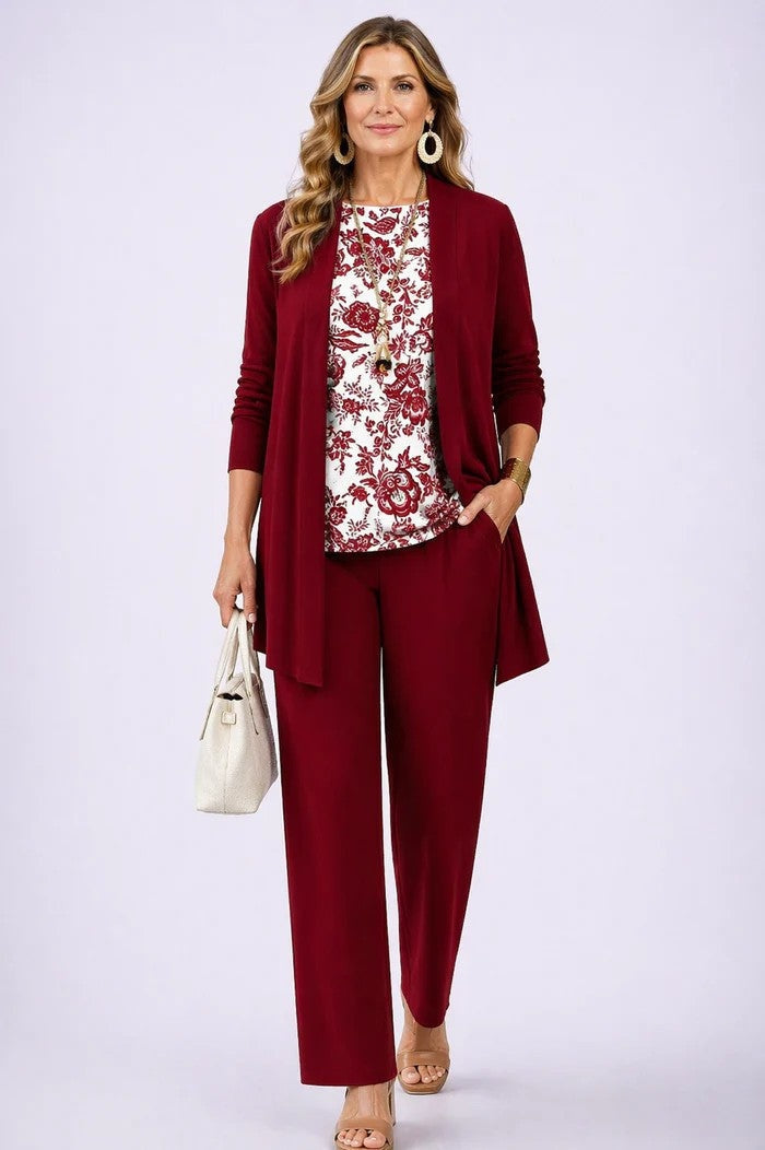 Audrey™ | Conjunto de tres piezas con estampado tropical