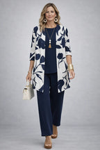 Audrey™ | Conjunto de tres piezas con estampado tropical