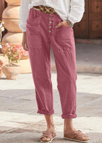 Natalia™ | Pantalón chino casual de mujer con bolsillos delanteros