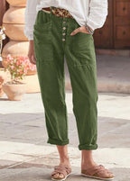 Natalia™ | Pantalón chino casual de mujer con bolsillos delanteros