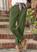 Natalia™ | Pantalón chino casual de mujer con bolsillos delanteros