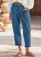 Natalia™ | Pantalón chino casual de mujer con bolsillos delanteros