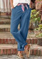 Natalia™ | Pantalón chino casual de mujer con bolsillos delanteros