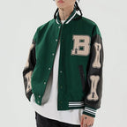 Ariana™ | Chaqueta varsity corta con parches bordados