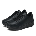 Jenna™ | Zapatillas de piel con plataforma y cordones