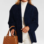Willow™ | Chaqueta de ante de corte holgado con solapas