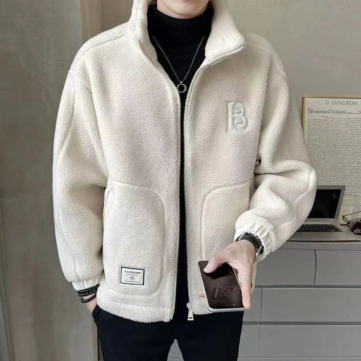 Kyle™ | Chaqueta de borreguito con capucha y cremallera