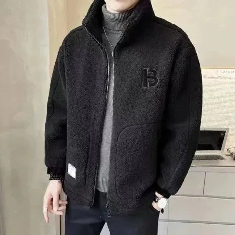 Kyle™ | Chaqueta de borreguito con capucha y cremallera