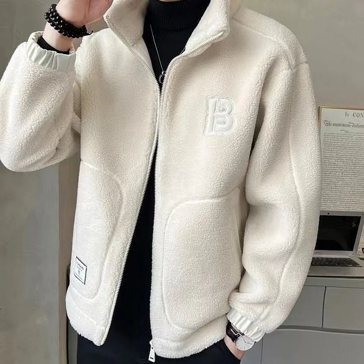Kyle™ | Chaqueta de borreguito con capucha y cremallera