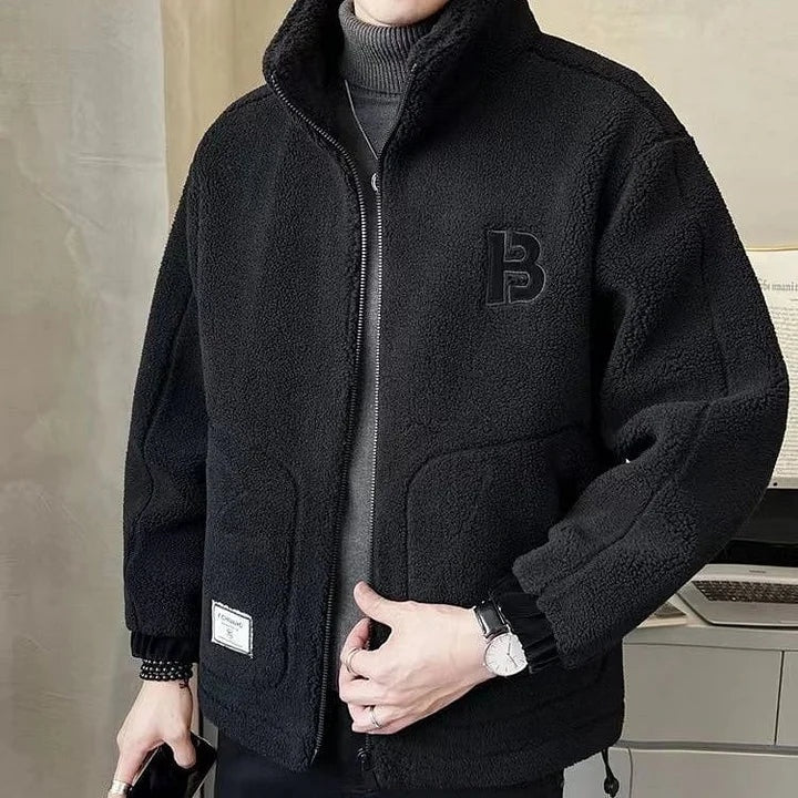 Kyle™ | Chaqueta de borreguito con capucha y cremallera